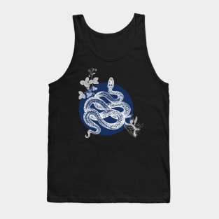 Blue Snake Tank Top